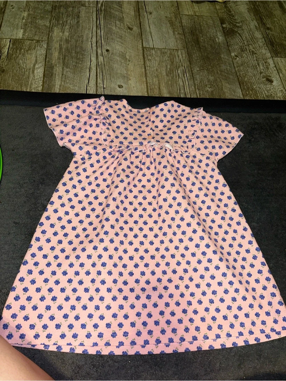 Zara Pink Dress with Blue Floral Motif